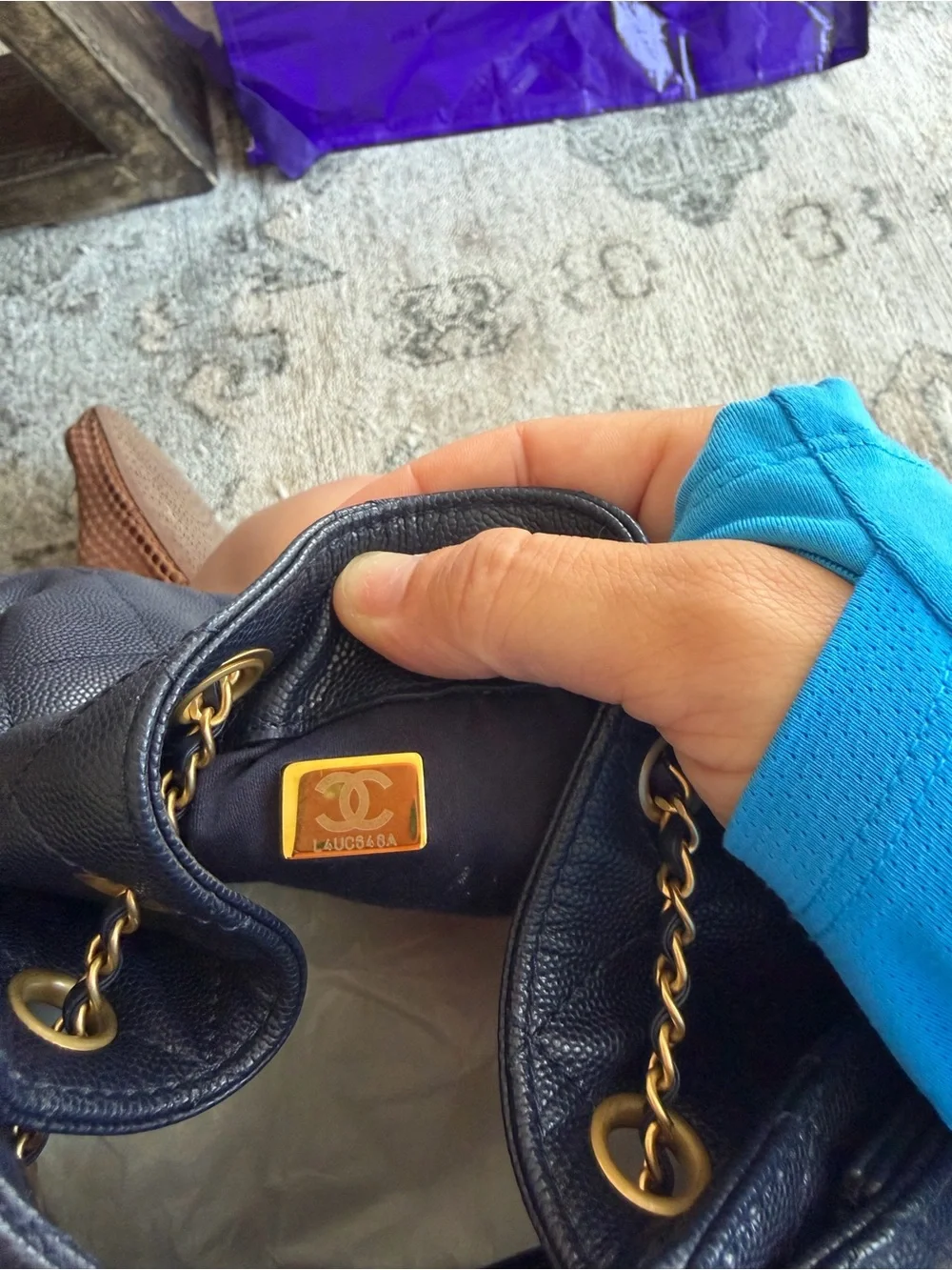 CHANEL classic navy